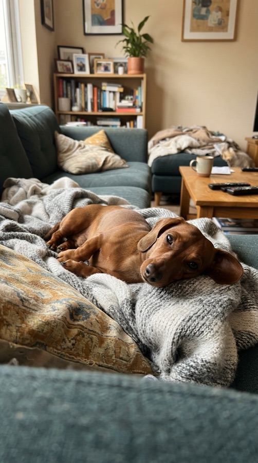 Example missing dog alert for Otto, a Dachshund · 4 yrs · tan, red collar